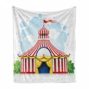 50 x 60 Cozy Plush for Indoor and Outdoor Use Lion Jumping Through The Ring with Circus Tent Celebration Performance Show Multicolor Ambesonne Circus Soft Flannel Fleece Throw Blanket 50 x 60 Cozy Plush for Indoor and Outdoor Use Lion Jumping Through The Ring with Circus Tent Celebration Performance Show Multicolor Ambesonne Circus Soft Flannel Fleece Throw Blanket